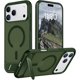 thumbnail image 1 of Funda Mate Translúcida Delgada con Soporte Oculto, Compatible con iPhone 17 Pro 6.3" - Verde, 1 of 7