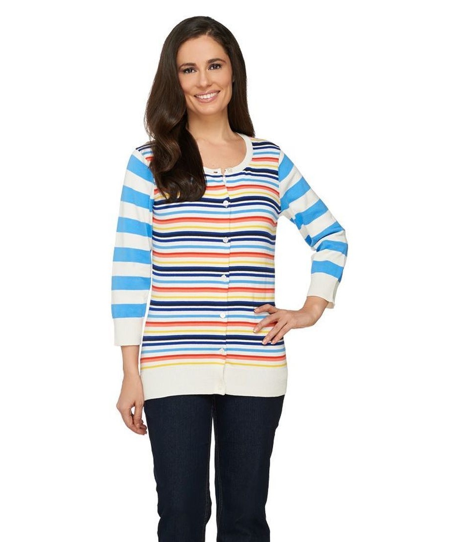 Joan Rivers Mixed Print Pull-On Palazzo 
