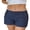 Navy Blue, variant on LMLYSoH Women Cargo Shorts Solid Color Vintage Elastic Casual Summer Low Waist Shorts with Pockets for Nightclub Streetwear
