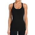 thumbnail image 1 of Women's Ribbed Workout Tank Tops with Built in Bra Racerback Athletic Top, 1 of 6