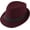 Wine Red, variant on Unisex Classic 20s Trilby Fedora Hat with Band Casual Jazz Cap Manhattan