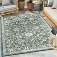 thumbnail image 6 of Well Woven Indoor/Outdoor Area Rug 5'3" x 7'3" Delphi Green Persian Oriental, 6 of 7