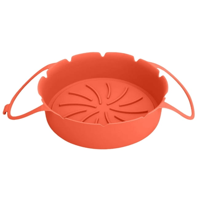 Silicone Baking Pan with Double Handle Waterproof Non Sticky Fryers Oven Baking Tray Kitchen Cooking Accessories for Daily Use