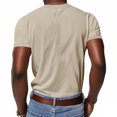 thumbnail image 4 of JTieacloth Shirts for Tall Men Men's Corduroy Fabric V Neck Short Sleeve Short Sleeve Loose Casual Men's T Shirt, 4 of 6