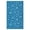 Navy blue / lake green, variant on Towallmark Reversible Waterproof Outdoor Rug 6x9 FT, UV-Resistant Plastic Straw Patio Carpet Mat for Deck, Balcony, Porch, Camping, RV, Picnic & Beach, Black white