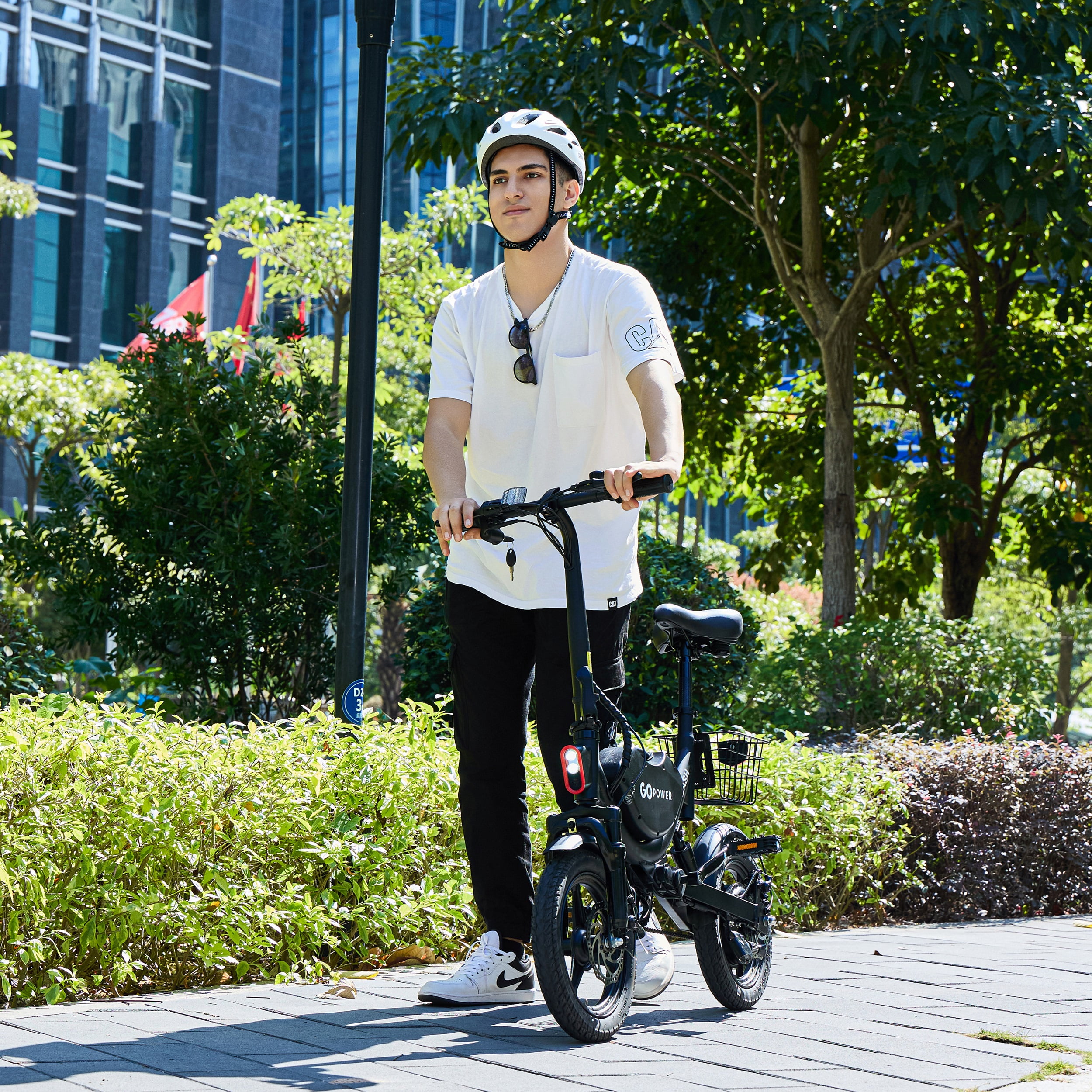 Gopowerbike Go Dash Compact Folding Adult Mini Ebike | 400W 36V 20mph Top Speed | 14yo and Above