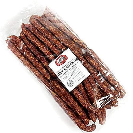 Smoked Dry Kabanos, Classic Snacking Kielbasa | Belmont Kabanos Sausage | Traditional Polish Snack Kabanek | approx. 3lb