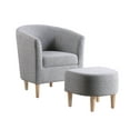 thumbnail image 2 of Dazone Chair & Ottoman Sets, Gray and Brown, 2 of 7
