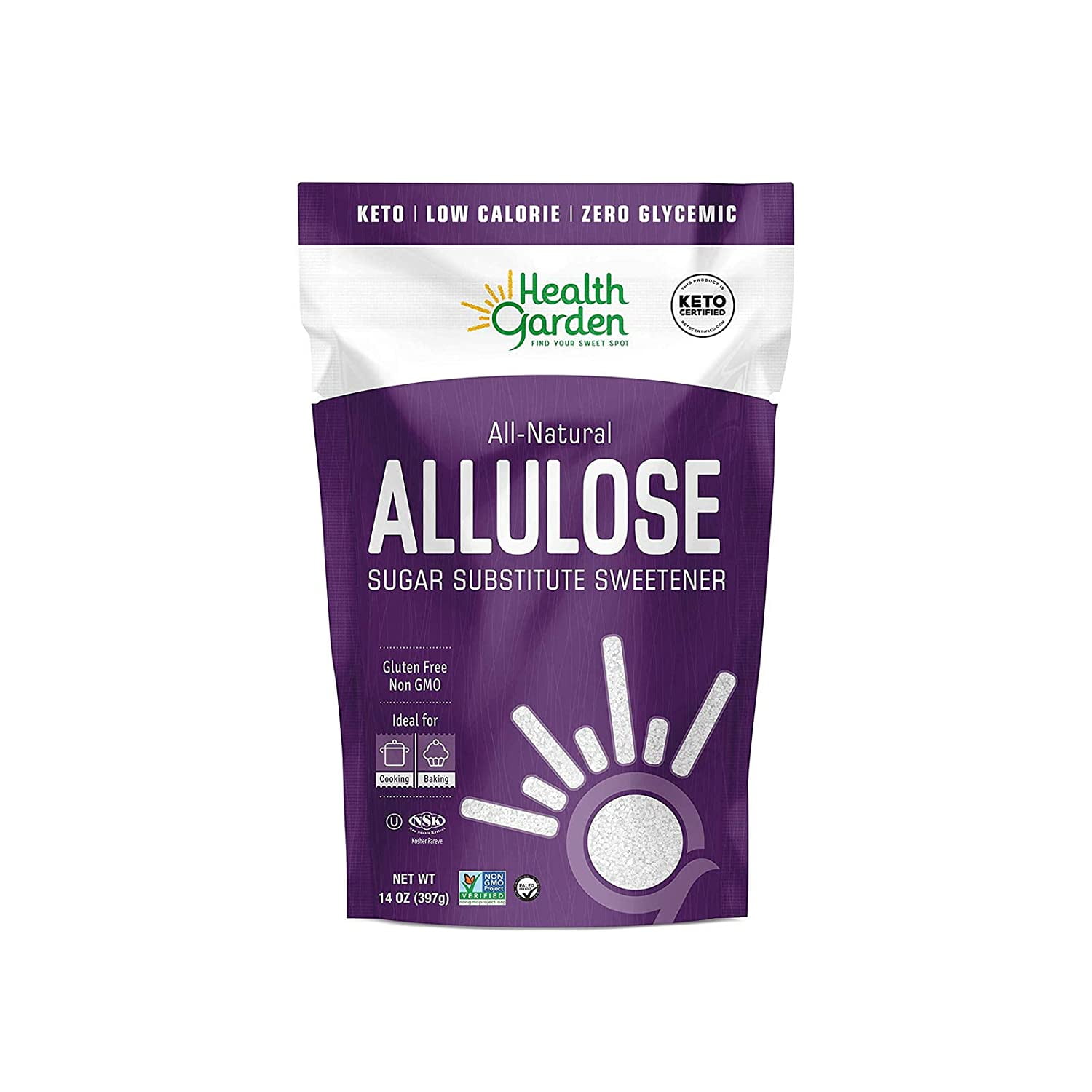 Health Garden Allulose Sweetener, 16 oz Bag