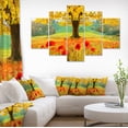 thumbnail image 1 of Beau Arbre Jaune d'Automne - Impression sur Toile Florale, 1 of 3