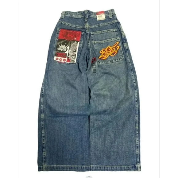 JNCO Y2K Baggy Jeans Men Women Retro streetwear Skateboard Printed High Waist Jeans Hip Hop Harajuku Casual Loose Wide Leg Pants ZR