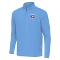 thumbnail image 2 of Men's Antigua  Powder Blue Minnesota Twins Intent Quarter-Zip Top, 2 of 3