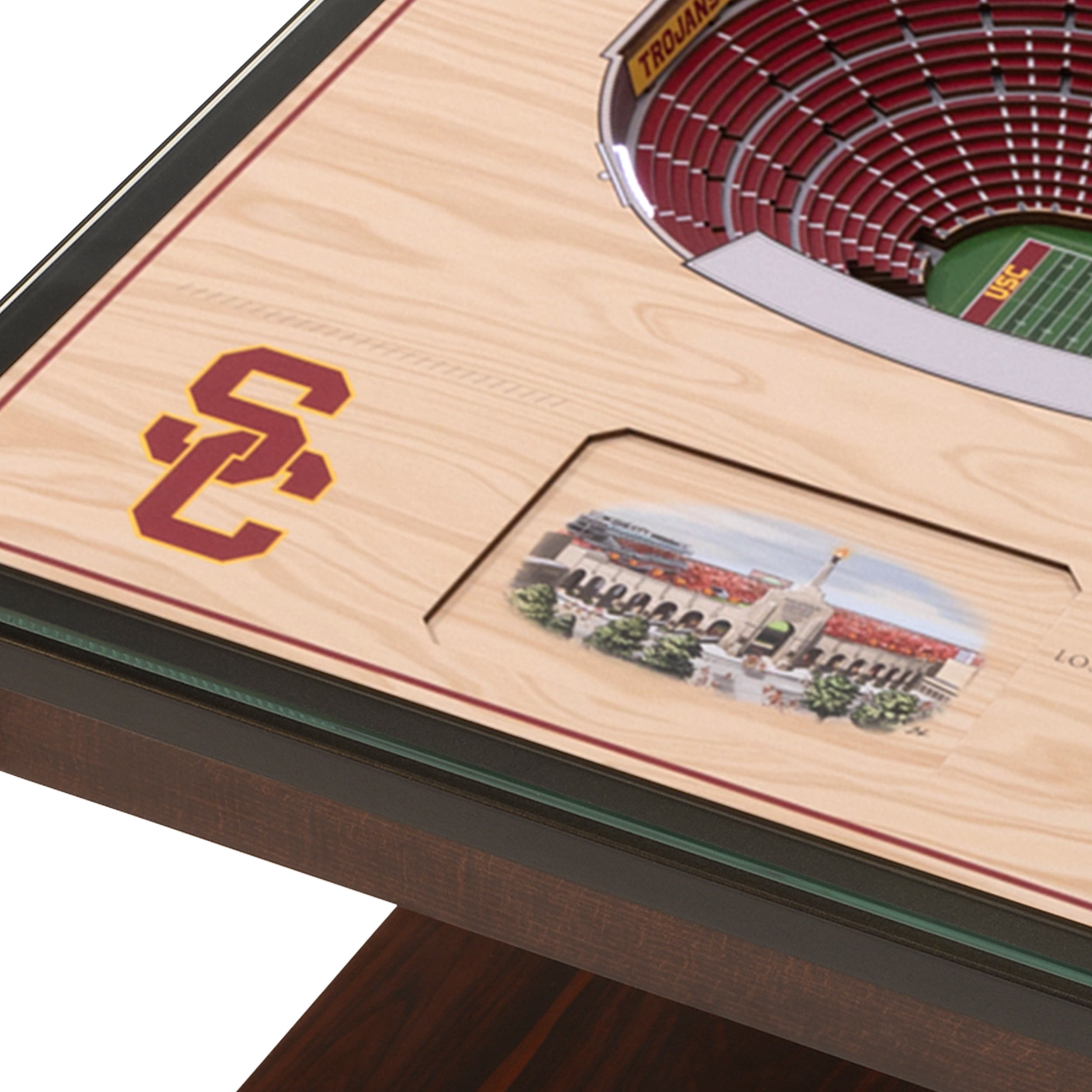 USC Trojans 25-Layer StadiumViews Lighted End Table