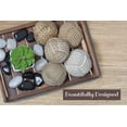 thumbnail image 5 of Rii Brand Jute Rope Balls Rustic Spherical Mix Balls Set of 5, 2.5", 5 of 6
