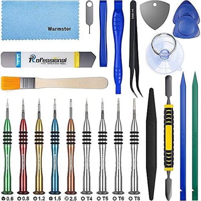 Kit de herramientas de apertura Warmstor 24 piezas con destornilladores pinzas y herramientas de palanca
