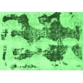 thumbnail image 1 of Ahgly Company Indoor Rectangle Abstract Emerald Green Modern Area Rugs, 2' x 3', 1 of 4
