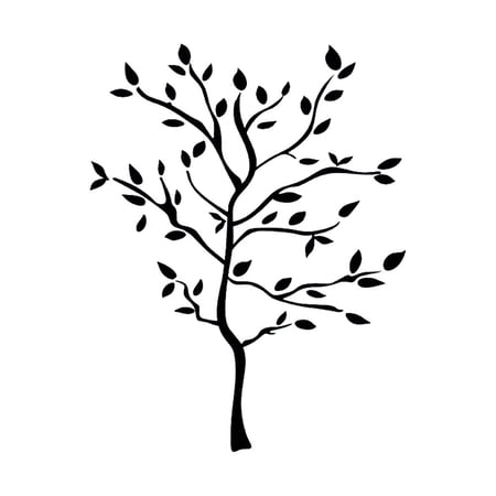 HCTSHG Decor Long Tree Wall Sticker,Large Branch Decal with Leaf Flower Birds,Home Wall Art for Living Room TV Background,Bedroom Wall Decor,Removable Vinyl Decal,Nursery,Accent Wall Mural