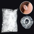 thumbnail image 2 of 500 Pieces Ear Protector Caps Clear Shower Water Ear Covers for Hotel Shower, 2 of 8