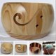 thumbnail image 2 of Wooden Wool Bowl Textile Wool Storage Bowl Round Wooden Bowl, 2 of 5