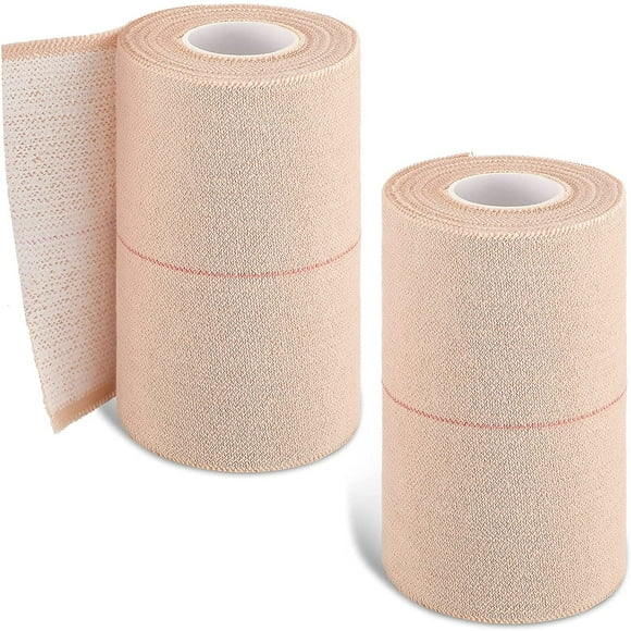 3 Inch Wide Beige Knee and Wrist Sprain Roll Adhesive Elastic Bandage Bandage Wrap Elastic Bandage for Sports Ankle