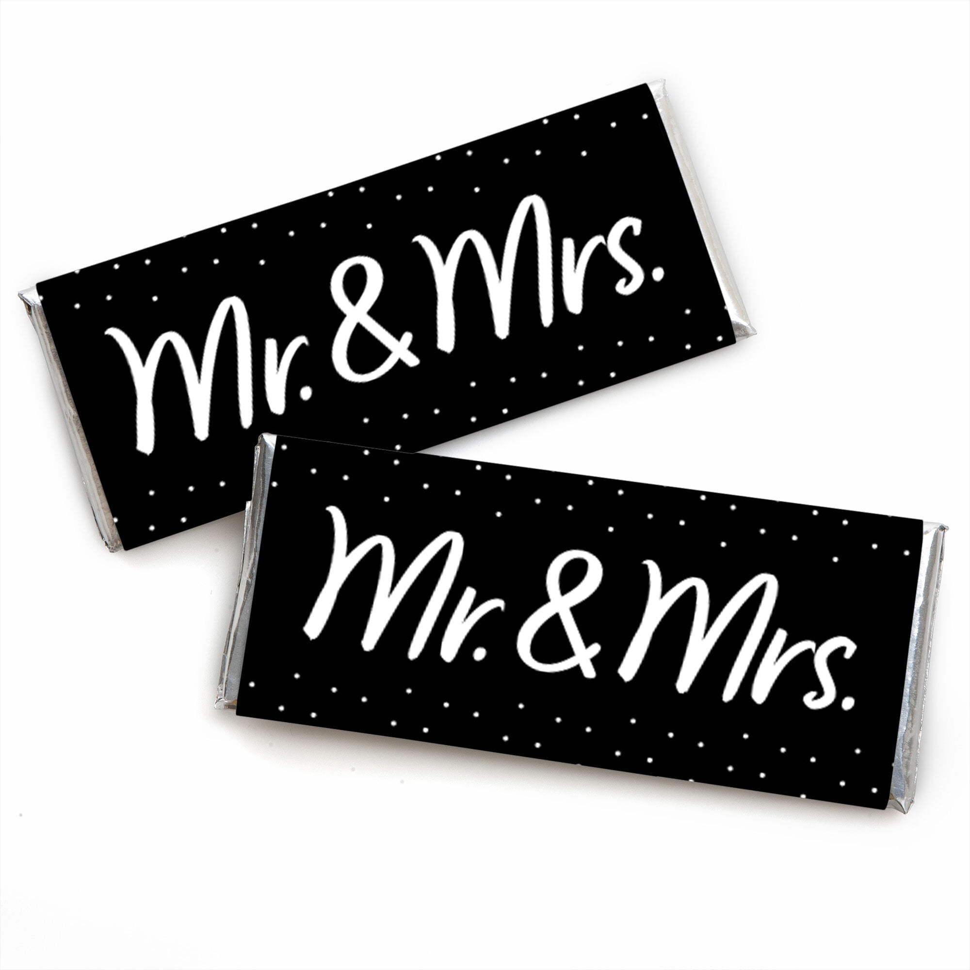 Candy Bar Wrapper Black and White 