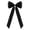 Black, variant on 3x7 Inch Satin Ribbon Christmas Tree Bow Ornament,Xmas Accessory for Garland Front Door Wreath Fireplace,Rustic Holiday Party Decor for Indoor Outdoor Home Mantle Window Wall Table Entryway Decor