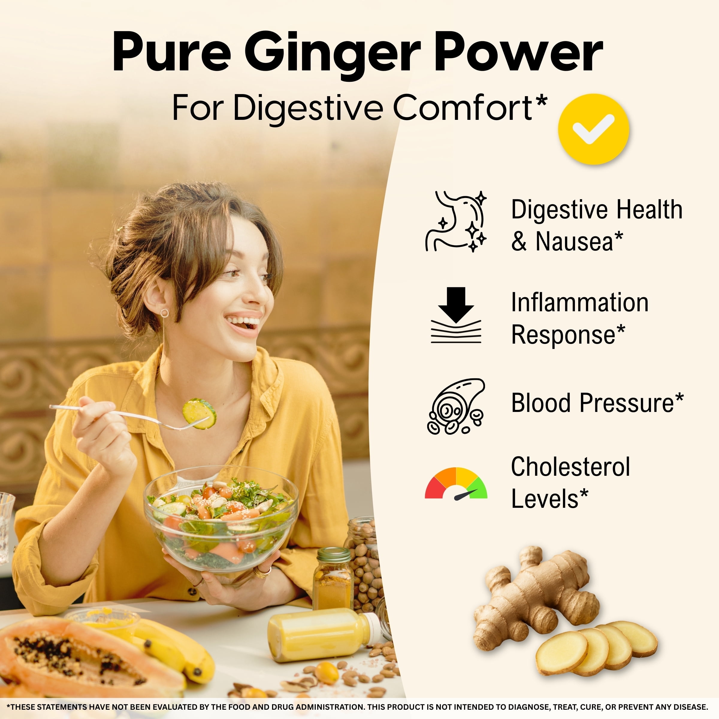 (5 pack) Mason Natural Whole Herb Ginger 500 mg, Natural Herbal Supplement, 60 Capsules