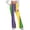 *7-Multicolor, variant on VBVC Women's Colorful Flared Pants,Ladies Butt Lift Leggings,Stretchy Yoga Sweatpants For Women,Multicolor,S-2XL