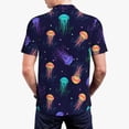 thumbnail image 6 of Salouo Sea Jellyfish for Men's Short Sleeve Polo Shirts,Polo Shirts for Men Performance Short Sleeve Golf Shirt Athletic Casual Collared T-Shirt-Medium, 6 of 8