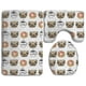 thumbnail image 1 of Juego de alfombras de baño ABPHQTO Perros divertidos Pug Puppie Donut Coffee 3 piezas Cont-CHAPPLE-24735, 1 of 2