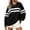 Black #017, variant on Womens Striped Oversized Sweatshirt Fall Pullover Crewneck Color Block Sweatshirts Loose Long Sleeve Tunic Casual Trendy Fall Outfits S