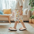 thumbnail image 5 of FUIALDOLG Girls Slippers House Shoes for Little Kids Cute with Elk Design Plush Indoor Slippers Non-Slip, 5 of 7