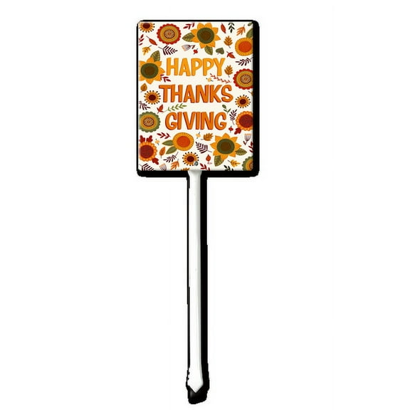 Eveokoki Fall Harvest Aluminum Happy Thanksgiving Stakes Yard Decorations 21.6''H, Home Garden Patio Lawn Yard Decor Fall Harvest Thanksgiving Outdoor Decorations