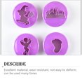 thumbnail image 3 of 4 Pieces Double-sided Die Mold Baking Tool Footprint Castle Angel Pattern Slicer Fondant Cake Chocolate DIY Pressing Stamp Party Decorating Tools, 3 of 6