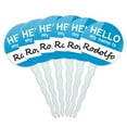 thumbnail image 1 of Rodolfo Hello My Name Is Cupcake Picks Toppers - Set of 6, 1 of 1