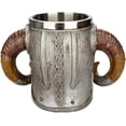 thumbnail image 5 of Stainless Steel Skull Mug Viking Skeleton Drinking Mug Resin Beer Mug Coffee Mug Tea Mug Tea Cup Halloween Bar Drinkware Gift, Drinking Mug Office Dri, 5 of 5