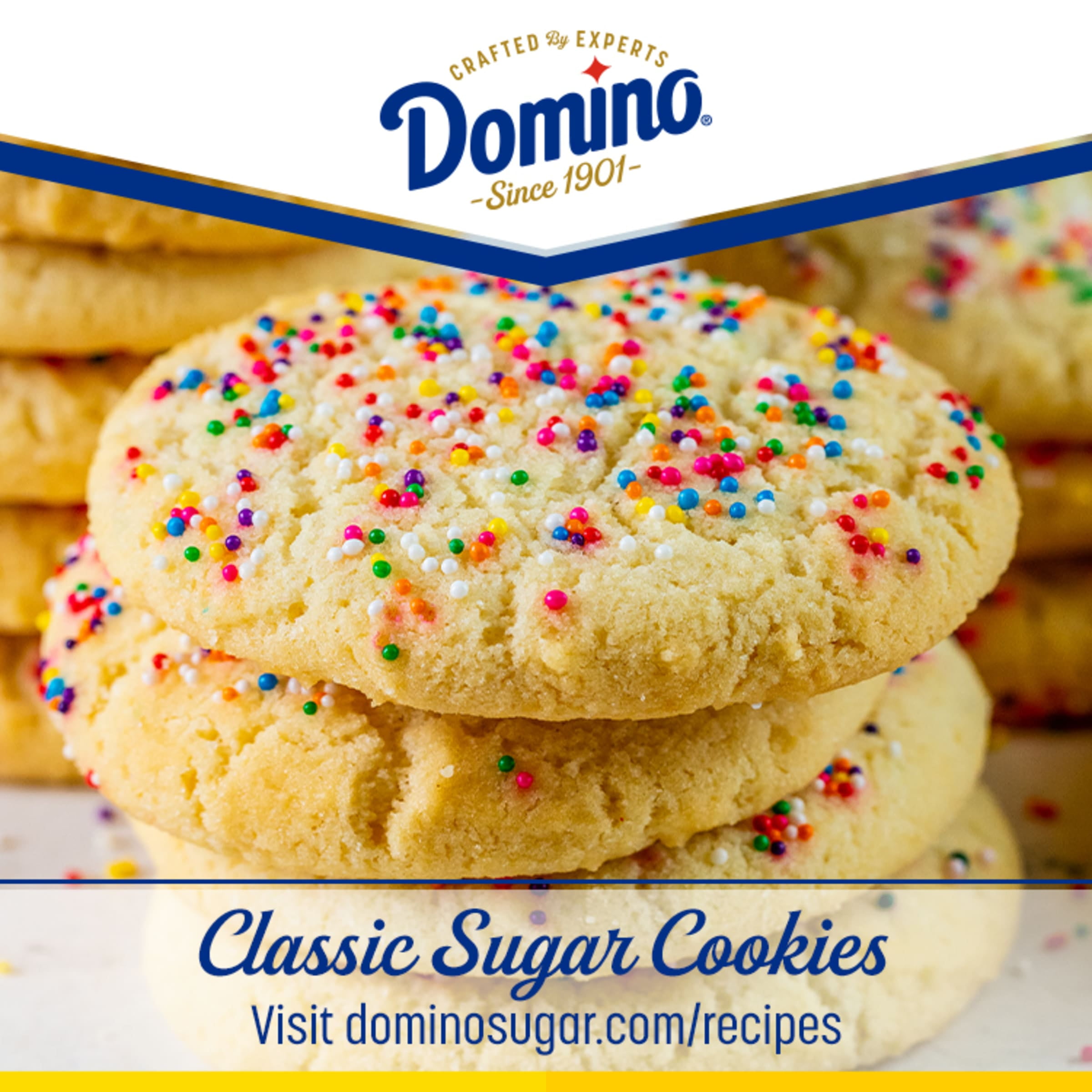 (6 pack) Domino Premium Pure Cane Granulated Sugar, 3.5 lb Tub