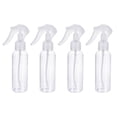 thumbnail image 1 of Unique Bargains 120ml Spray Bottles Refillable Mist Sprayer Plastic Clear 4 Pack, 1 of 4