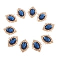 thumbnail image 4 of simhoa Lot de 10 Boutons Plats Boutons Embellissements de Robe de Mariage Strass pour Bleu, 4 of 8
