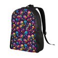 thumbnail image 2 of Fotbe rainbow color mushroom Skull Travel Laptop Backpack, Business Slim Sturdy Laptops Backpack, Water Resistant College School Computer Bag Gift for Men & Women Fits 15.6 Inch Notebook, 2 of 8