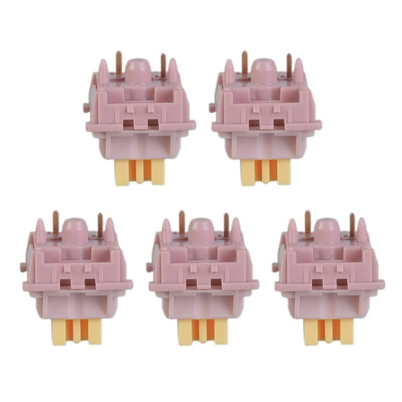Quiet Cream Yellow Peach Line Mechanical Switches Pre Lubed Tactiles 3Pin Axises for Customizing Gaming Keyboards