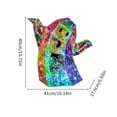 thumbnail image 4 of Twfbrm Halloween LED Lights-Prismatic Iridescent Spooky Ghost 15.75" Light String with Colorful Luminous Decoration Clear Iridescent Ornaments Christmas Gifts for Kids, 4 of 7