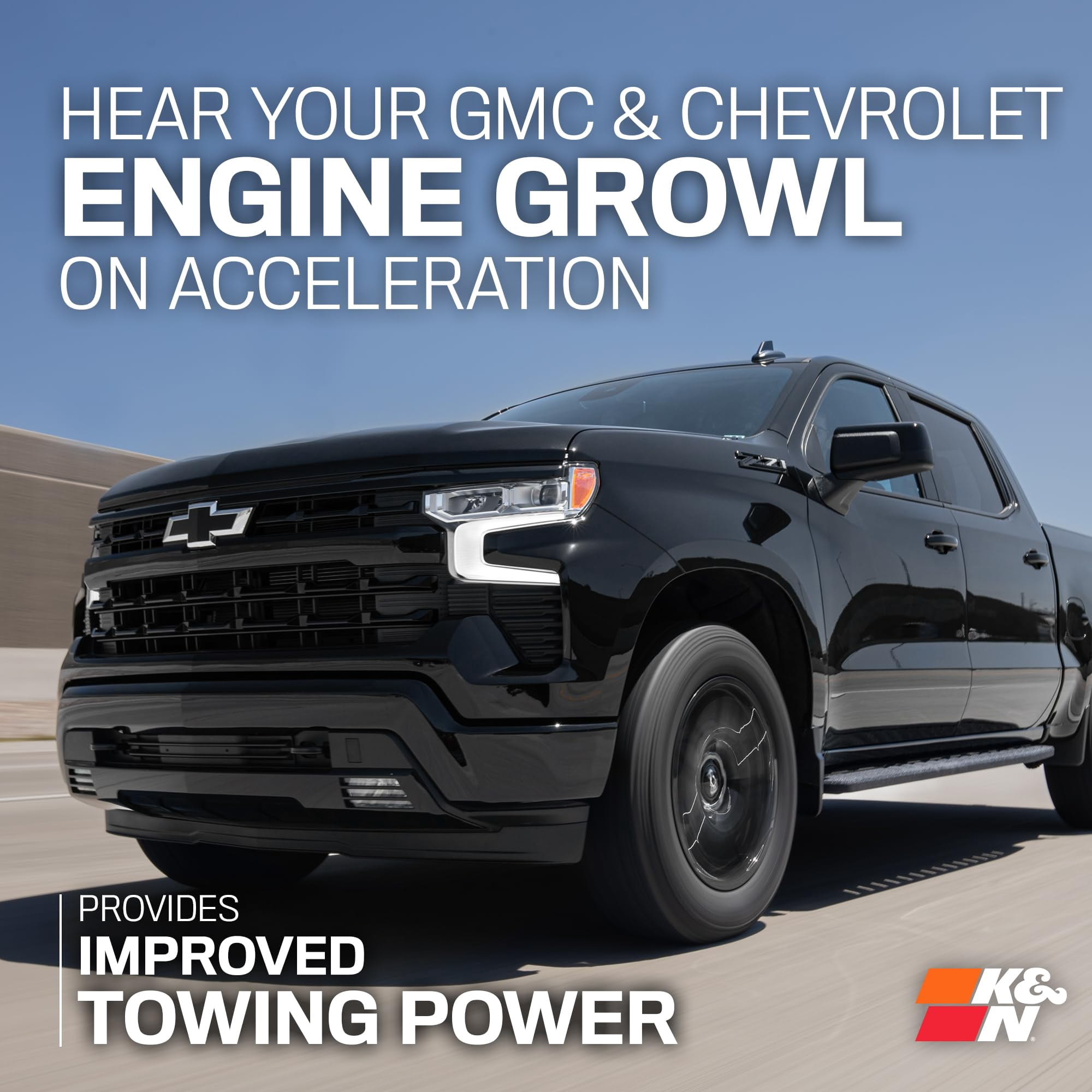 KN 2019+ Chevrolet Silverado 1500 V8 6.2L Performance Air Intake System