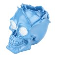 thumbnail image 4 of 1Pc Skull Shape Storage Container Decorative Pen Holder Desktop Organizer Blue, 4 of 7