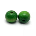 thumbnail image 4 of U8MO 25 Green Round Wood Beads 20mm Large Wooden Beads, 4 of 4