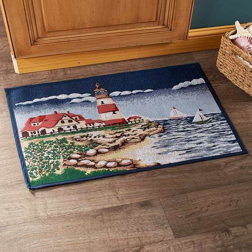 Lighthouse Tapestry Home CollectionAccent Mat