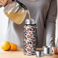 thumbnail image 4 of Camouflage 20oz Stainless Steel Thermal Bottle with Tea Filter and Cup Lid, Vacuum Insulated Coffee Mug with 316L Inner Liner, Leakproof Travel Thermos for Office, Commute & Outdoor, 4 of 6