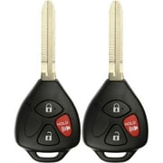 2 PACK KeylessOption Keyless Entry Remote Control Car Key Fob Replacement MOZB41TG G Chip for Scion iQ TC xD