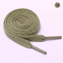 Zhuge 2 Pair Flat Shoe laces 8mm Wide Shoelaces for Athletic Running Sneakers Shoes Boot Strings-A28