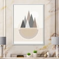 thumbnail image 2 of Designart 'Abstract Moon and Sun In Mountains III' Modern Framed Canvas Wall Art Print, 2 of 5
